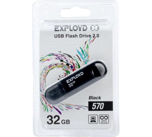 EXPLOYD 32GB 570 черный [EX-32GB-570-Black]