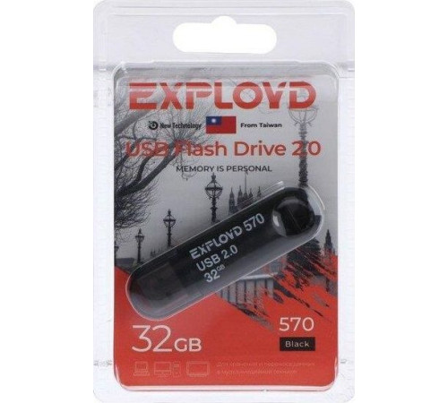 EXPLOYD 32GB 570 черный [EX-32GB-570-Black]
