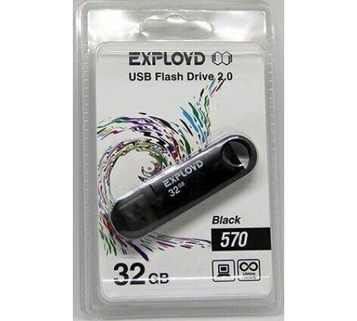 EXPLOYD 32GB 570 черный [EX-32GB-570-Black]