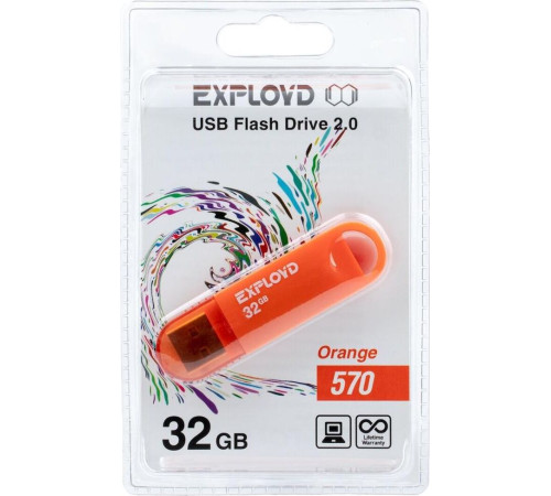 EXPLOYD 32GB 570 оранжевый [EX-32GB-570-Orange]