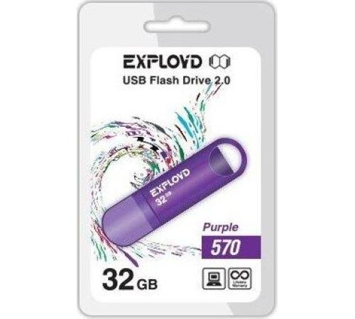 EXPLOYD 32GB-570-пурпурный [EX-32GB-570-Purple]