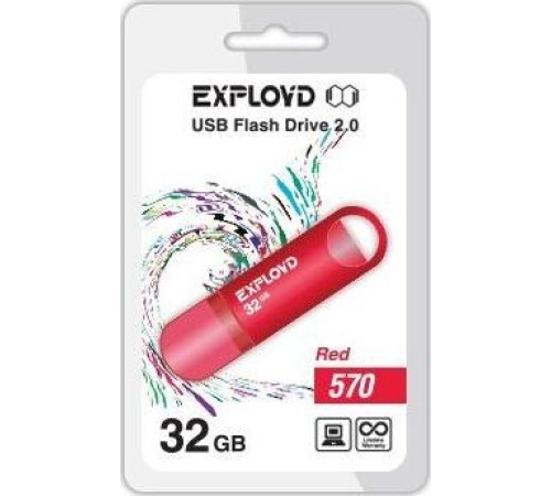 EXPLOYD 32GB 570 красный [EX-32GB-570-Red]