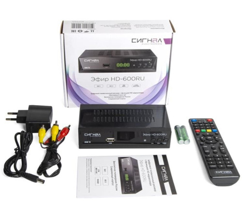 ЭФИР HD-600RU DVB-T2/WI-FI/дисплей, металл