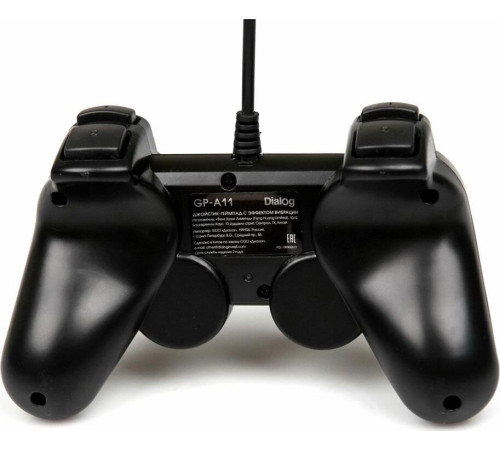 DIALOG GP-A11 Action - вибрация, 12 кнопок, USB, черный