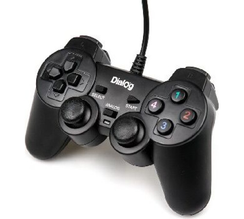 DIALOG GP-A11 Action - вибрация, 12 кнопок, USB, черный