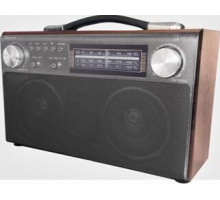 БЗРП РП-322 УКВ 64-108МГц, бат. 4*R20, 220V, акб 1400mA/h, USB/SD/microSD/AUX/Bluetooth, 2 динамика