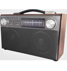 БЗРП РП-322 УКВ 64-108МГц, бат. 4*R20, 220V, акб 1400mA/h, USB/SD/microSD/AUX/Bluetooth, 2 динамика