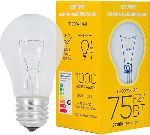 СТАРТ (10476) Б 75Вт Е27