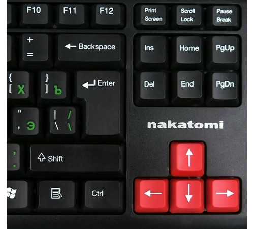 NAKATOMI KN-02U USB черный-красный