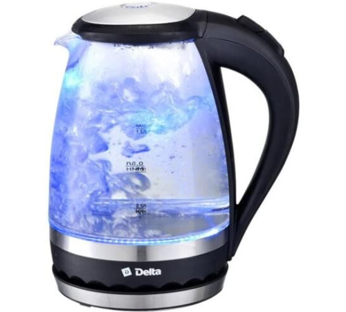 Чайник электрический DELTA DL-1202 (1,5л. стекло)