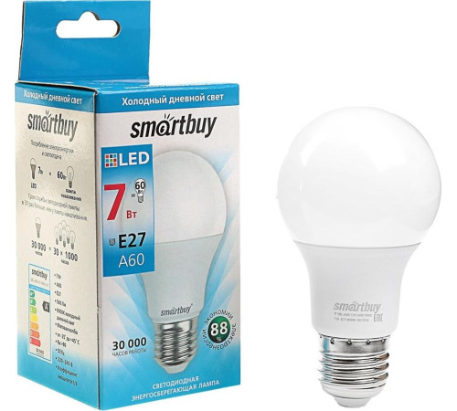 SMARTBUY (SBL-A60-07-60K-E27) 7W/6000/E27
