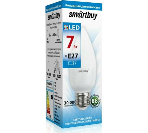 SMARTBUY (SBL-C37-07-60K-E27) 7W/6000/E27