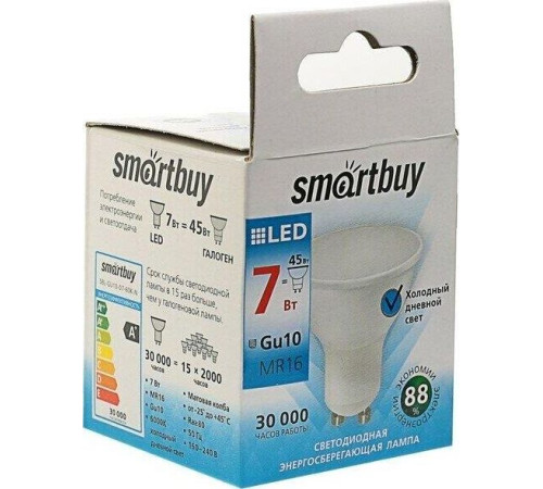 SMARTBUY (SBL-GU10-07-60K-N) 7W/6000/GU10