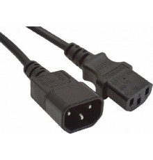 Кабель GEMBIRD/Cablexpert (00693) PC-189-10, 3.0м, C13-C14, 6А, черный