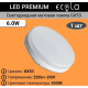 ECOLA T5QV60ELC GX53/6W/4200K матовое стекло