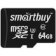 SMARTBUY (SB64GBSDCL10U3-01) MicroSDXC 64GB Class10 PRO (U3) 95/60 MB/S + адаптер
