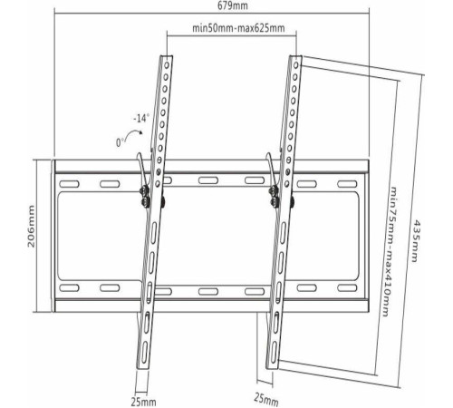 ULTRAMOUNTS UM834T для 37-70 черный