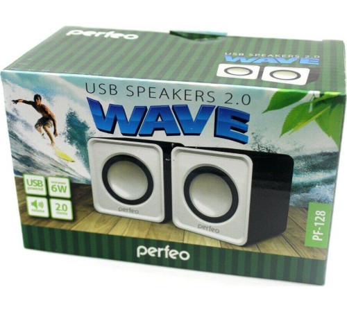 PERFEO (PF_5129) WAVE PF-128-W. белый