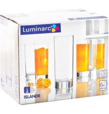 LUMINARC ИСЛАНДИЯ наб. стаканов 6 шт 330 мл высокие (J0040)