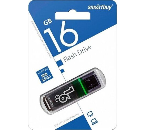 SMARTBUY (SB16GBGS-DG) 16GB GLOSSY SERIES DARK GREY USB 3.0