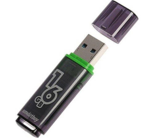 SMARTBUY (SB16GBGS-DG) 16GB GLOSSY SERIES DARK GREY USB 3.0