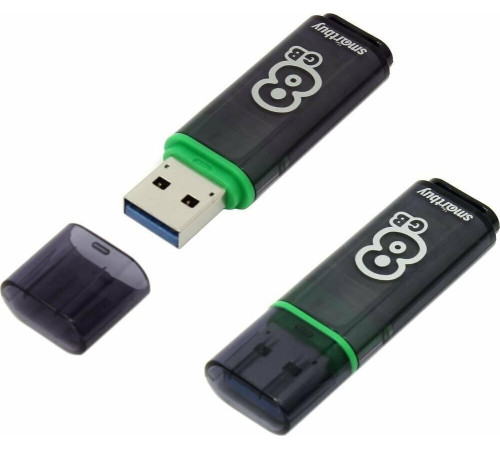 SMARTBUY (SB8GBGS-DG) 8GB GLOSSY SERIES DARK GREY USB 3.0