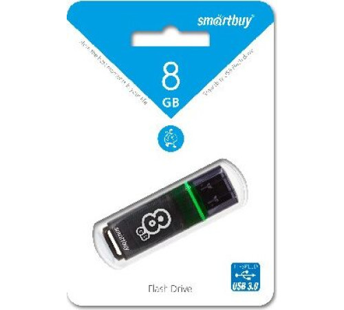 SMARTBUY (SB8GBGS-DG) 8GB GLOSSY SERIES DARK GREY USB 3.0