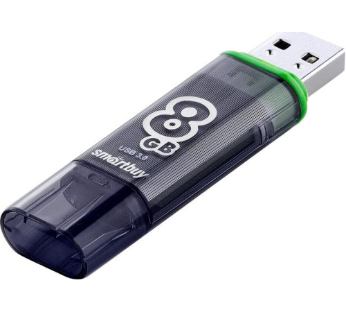 SMARTBUY (SB8GBGS-DG) 8GB GLOSSY SERIES DARK GREY USB 3.0