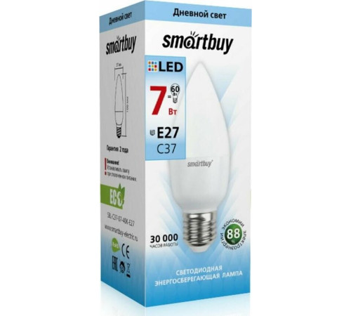 SMARTBUY (SBL-C37-07-40K-E27) 7W/4000/E27