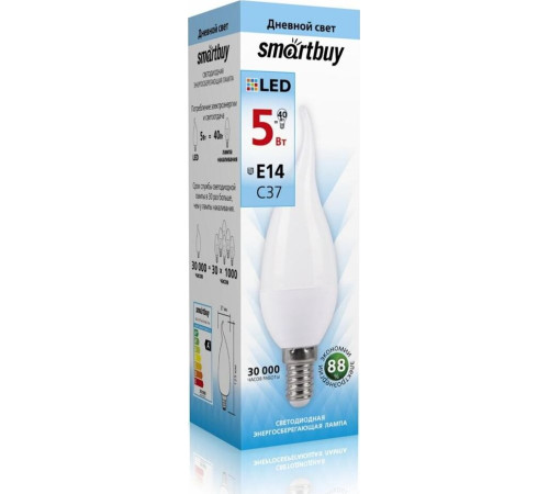SMARTBUY (SBL-C37Tip-05-40K-E14) 5W/4000/E14