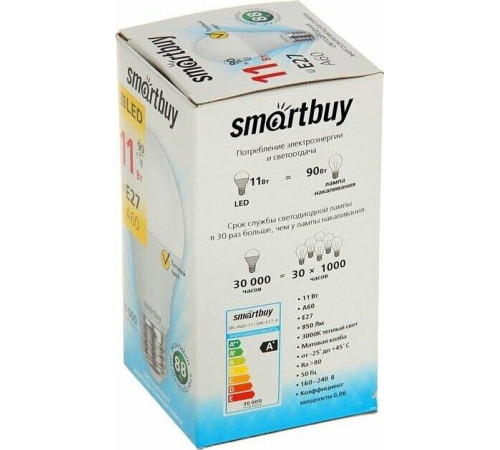 SMARTBUY (SBL-A60-11-30K-E27-A) 11W/3000/E27
