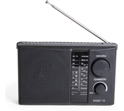 ЭФИР 12 FM 64-108МГц, бат. 2*R20, 220V
