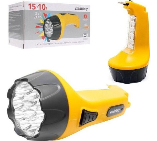 SMARTBUY (SBF-89-Y) аккумуляторный 15+10 LED