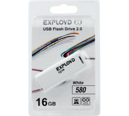 EXPLOYD 16GB 580 белый [EX-16GB-580-White]