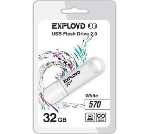 EXPLOYD 32GB 570 белый [EX-32GB-570-White]