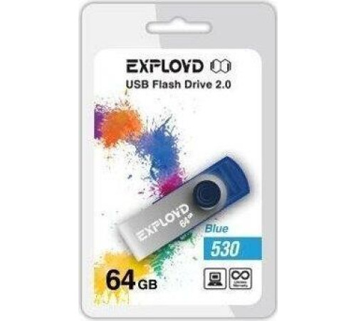 EXPLOYD 64GB 530 синий [EX064GB530-Bl]