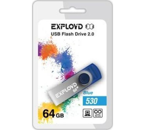 EXPLOYD 64GB 530 синий [EX064GB530-Bl]