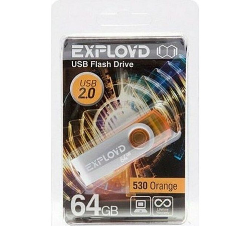 EXPLOYD 64GB 530 оранжевый [EX064GB530-O]