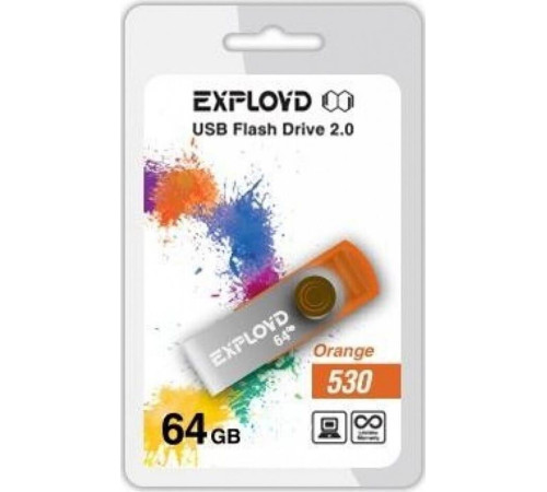 EXPLOYD 64GB 530 оранжевый [EX064GB530-O]