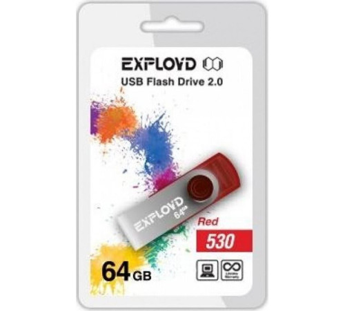 EXPLOYD 64GB 530 красный [EX064GB530-R]