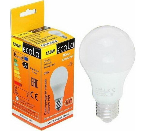 ECOLA D7RW12ELC 12W/A60/E27/2700K