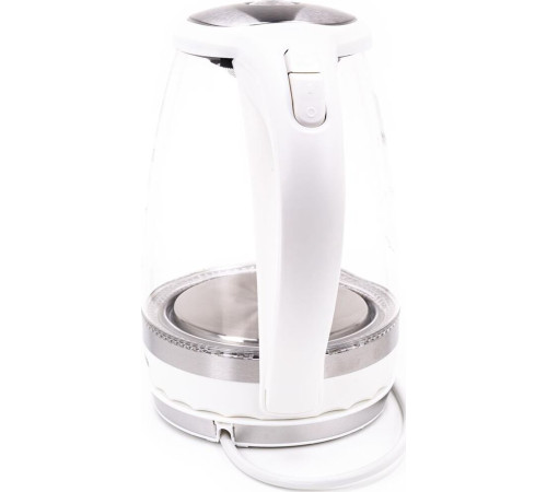 Чайник электрический DELTA DL-1202 white (1,5л. стекло)