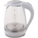 Чайник электрический DELTA DL-1202 white (1,5л. стекло)