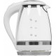 Чайник электрический DELTA DL-1202 white (1,5л. стекло)