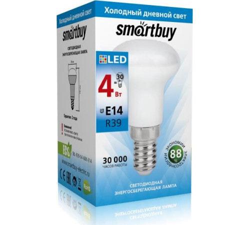 SMARTBUY (SBL-R39-04-60K-E14) 4W/6000/E14