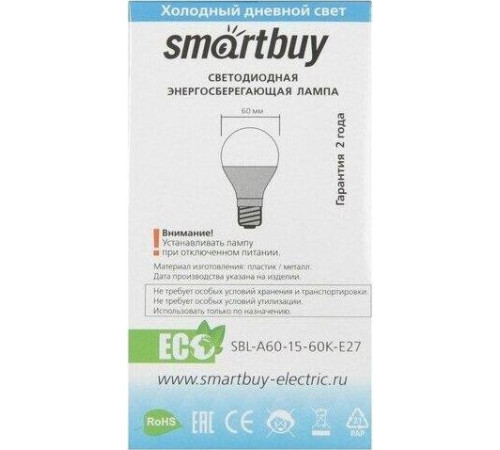 SMARTBUY (SBL-A60-15-60K-E27) 15W/6000/E27