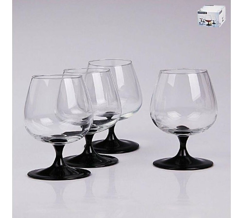 LUMINARC ДОМИНО наб. фужеров для коньяка 4шт 410мл (J3030) (2)