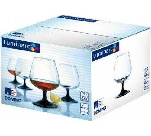 LUMINARC ДОМИНО наб. фужеров для коньяка 4шт 410мл (J3030) (2)