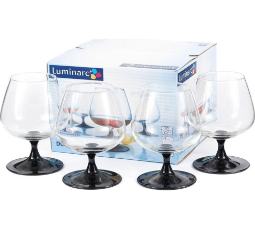 LUMINARC ДОМИНО наб. фужеров для коньяка 4шт 410мл (J3030) (2)