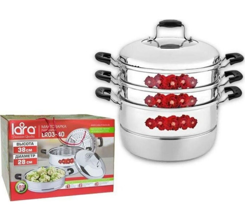 LARA LR03-40 мантоварка-пароварка 11,0л